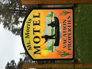 Mt Morris Motel sign